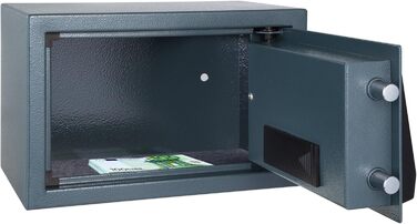 Електронний сейф tectake® для дому з кодом та ключем, 50x35x34.5 см, металевий, для грошей та документів