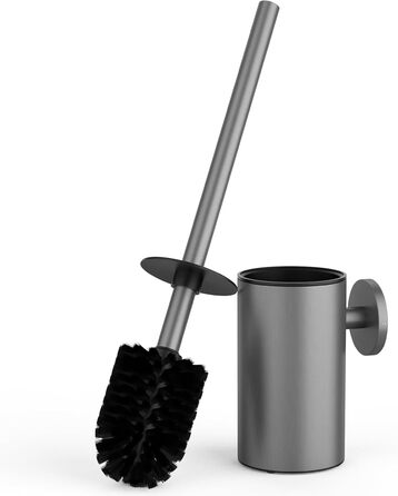 Набір для чищення унітазу з нержавіючої сталі 304, комплект з 2 насадками (круглі сірі)
