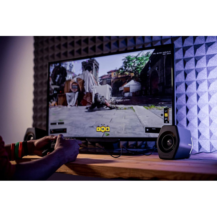 Edifier G2000 - Ігрова Bluetooth колонка з RGB підсвічуванням та 3 режимами звучання (Чорний)