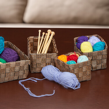 Relaxdays Storage Baskets, 4-Piece Set