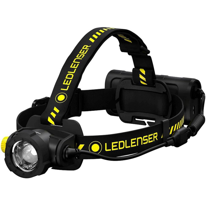 Налобний ліхтар Ledlenser H15R Work, 2500 люмен, IP67, акумуляторний, LED, з фокусуванням, магнітна зарядка, для каски, високий CRI