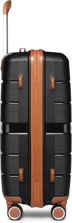 Чемодан British Traveller середнього розміру з TSA-замком, 66 x 43.3 x 28.5 см, з поліпропілену, ручна поклажа
