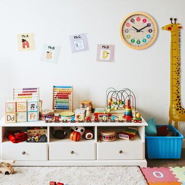 Relaxdays Colorful Wall Clock for Children