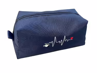EKG heart rate cosmetic bag large travel bag wash bag travel pharmacy medical bag doctor nurse