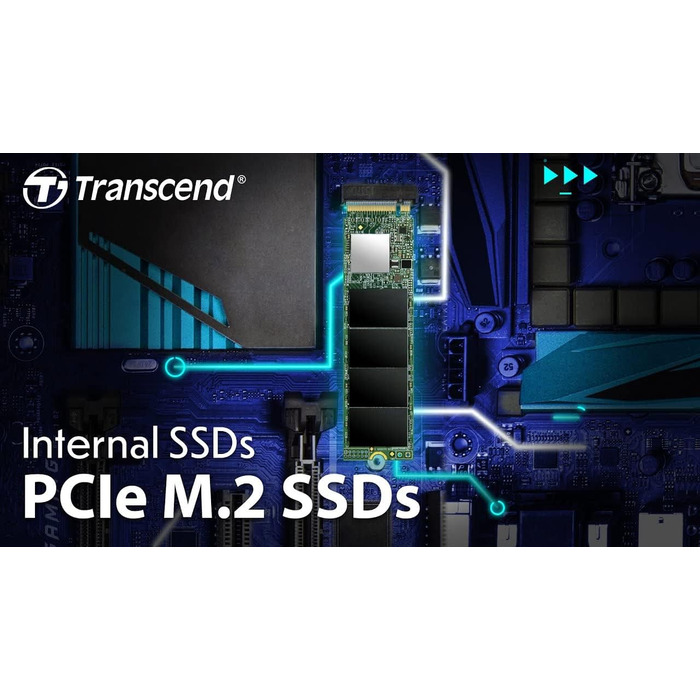 SSD Transcend 2TB MTE110S NVMe PCIe Gen3 x4 M.2 2280 - внутрішній накопичувач