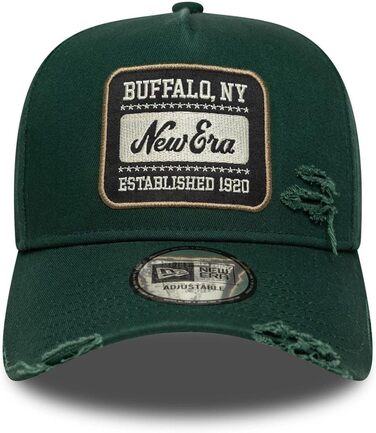 Кепка New Era Outdoor Patch Olive A-Frame з регулюванням, універсальний розмір (New Era Patch Buffalo #38314)
