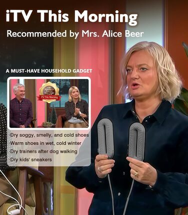 Електрична сушарка для взуття Snowpea: сушарка для черевиків, усунення запаху, автоматичне вимкнення, сірий колір