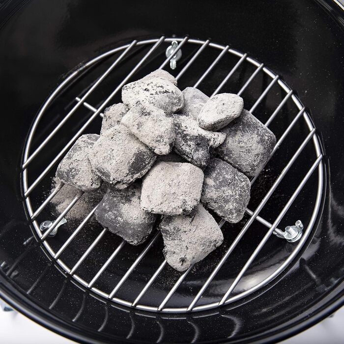 Портативний вугільний гриль Weber Smokey Joe Premium, 37 см, чорний, порцелянове емальоване покриття, зручна ручка для перенесення, для барбекю