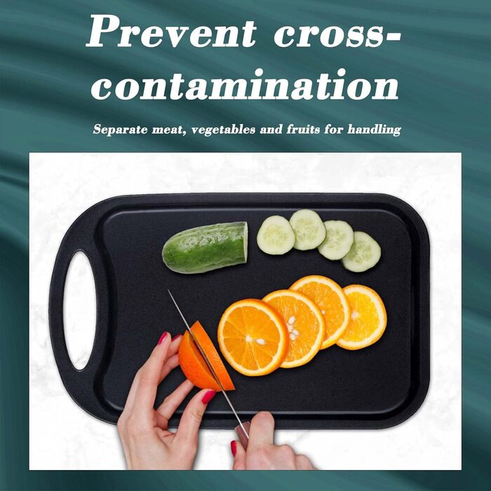 Набір з 3 дерев'яних обробних дощок Hunnycook: велика, середня, маленька, з жолобками для соку, антибактеріальні, чорні, BPA-free, для миття в посудомийній машині