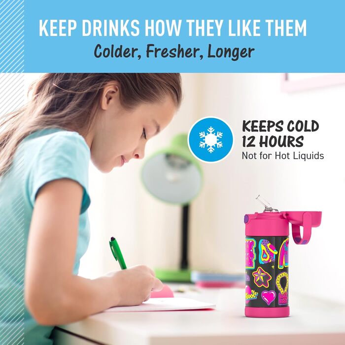 Термос Thermos Funtainer 340 мл, фіолетовий/блакитно-зелений (That Girl Lay Lay)