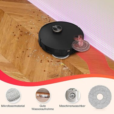 Комплект аксесуарів TriCut для Dreame L10s Ultra Gen 3 / L50 Ultra / X40 Ultra / L40 Ultra / X40 Master / Mova P50 Pro Ultra: 6 пилозбірників, 4 бічні щітки, 4 серветки для миття, 4 фільтри, 1 основна щітка (сумісно з L20)
