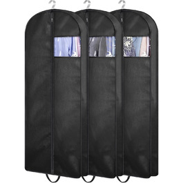 Органайзери для шафи KIMBORA 109,2 см (3 шт.) - для одягу, мантій, курток, сорочок. Зручні кишені для зберігання та подорожей