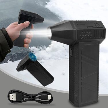 Пилляк від стисненого повітря JNBGTU, міні-фен Jet Dry, 130000 об/хв, для чищення ПК, клавіатури, авто, диванів, заміна балончика з повітрям (X3)