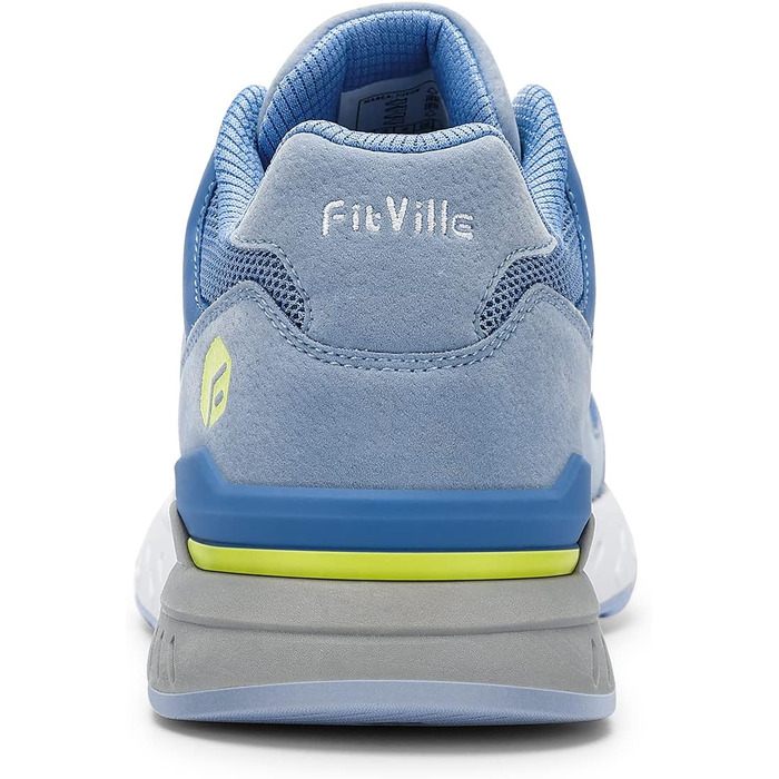 Жіночі кросівки FitVille для бігу та ходьби (широкі) - для плоскостопості, фітнесу, світло-блакитні, 40 EU