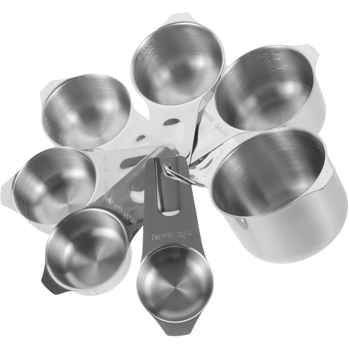 MAGICLULU 3-Piece Baking Tool Set, Paper Coffee Cups with Lids, Measuring Spoons, Bowl Holder Clips, Latte Glasses, Modern Adjustable Cutlery, Automatic Bottle Opener, Gold, Silver, Stainless Steel