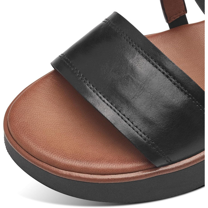 Tamaris босоніжки жіночі шкіряні чорні з закритим задником Comfort (36 EU)