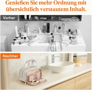 Валіза-органайзер для косметики Lifewit 5L, сірий, водовідштовхувальний, з відділенням для мокрого одягу