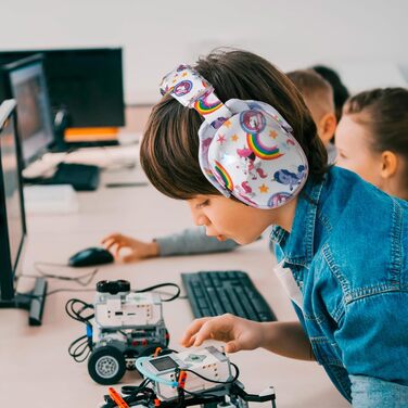 Навушники для захисту вух Kinder - регульовані навушники для дітей, шумоізоляція, SNR 28dB, дизайн єдинорога з рожевою стрічкою