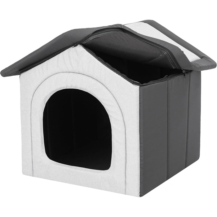 Будка для тварин, вольєр для собак, вольєр, собача будка, тиха зона, вольєр для тварин, притулок для тварин, вольєр для собак R4: 55 x 60 см, матеріал: еко-сизаль + графіт Оксфорд R4 - 55 x 60 см