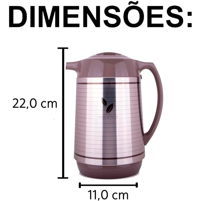 Термос Zojirushi Thermokaraffe, 1 л, білий (600 мл, сатинова поверхня) - Японська якість
