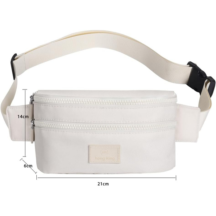 Поясна сумка на пояс для жінок та чоловіків, спортивна, водонепроникна, велика, для телефону, на бігу, бежева