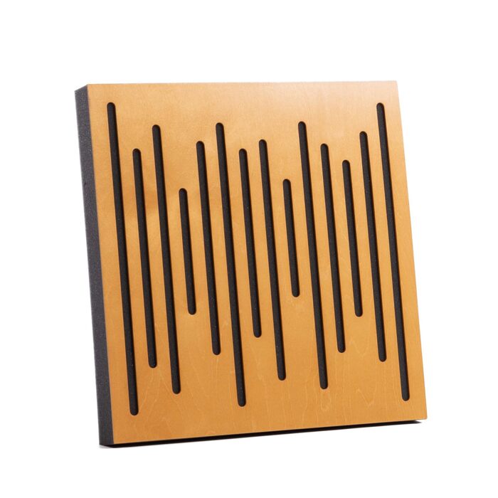 Акустичні панелі з натурального дерева Bluetone Acoustic WaveFuser Wood, 50x50 см, світлий дуб