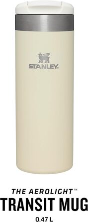 Термокружка Stanley Aerolight Transit - 0.47л, чорний метал, з доставкою, для кави, витримує до 4 годин, миється в посудомийній машині, сумісна з автомобільними тримачами