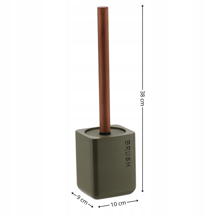 Підлоговий ершик для туалету SALVA, оливковий — аксесуар для ванної кімнати та вбиральні