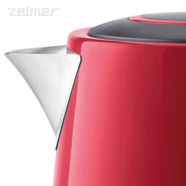 Електричний чайник Zelmer ZCK7921R, 2200 Вт, 1,7 л, червоний