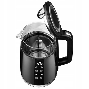 Електричний чайник Emavo з регулюванням температури, 2200 Вт, 1,7 л, чорний