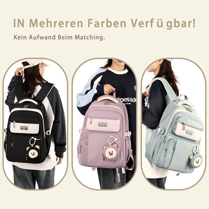 Шкільний рюкзак для підлітків (дівчаток та хлопців) - водонепроникний, великий, для школи, подорожей, повсякденного використання (блакитний)