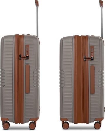 Набір валіз Cappuccino Eco Edition 3-в-1: розширювані, з TSA-замком та подвійними колесами