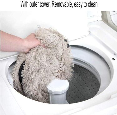 М'яке ліжко для собак Haoye, кругла подушка для домашніх тварин, ліжко для котів та собак Donut, зручне ліжко для собак, приємне на дотик (діаметр 50-120см / 7 розмірів), діаметр 60см (Хакі, 120см)