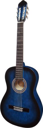 Набір для лівої руки: Класична гітара LINKSHAND, блакитна, з чохлом, струнами та тюнером. Матеріал деки - липа. Модель C23L