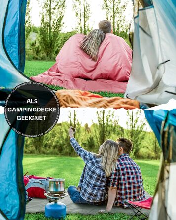 Sportneer Summer Sleeping Bag - Lightweight, Waterproof Camping Sleeping Bag for Backpacking, Hiking & Travel (Pink)