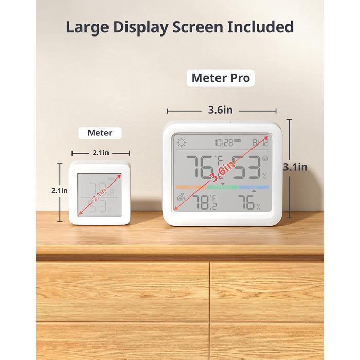 SwitchBot Bluetooth Weather Station with Outdoor Sensor, Hygrometer Thermometer Indoor, Temperature Sensor with Outdoor Thermometer, Time/Date/Weather Forecasts (SwitchBot Hub required) Weather Station (Bluetooth)