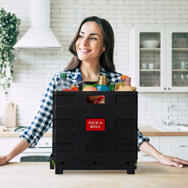 Relaxdays Folding Shopping Trolley