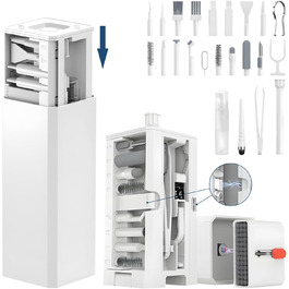 Набір для чищення клавіатури 32 в 1: для ноутбука, iPhone, AirPods та екрану. Комплект для чищення ПК з кріпленням для клавіш та очисником екрану. Ідеально для геймінгу та офісу