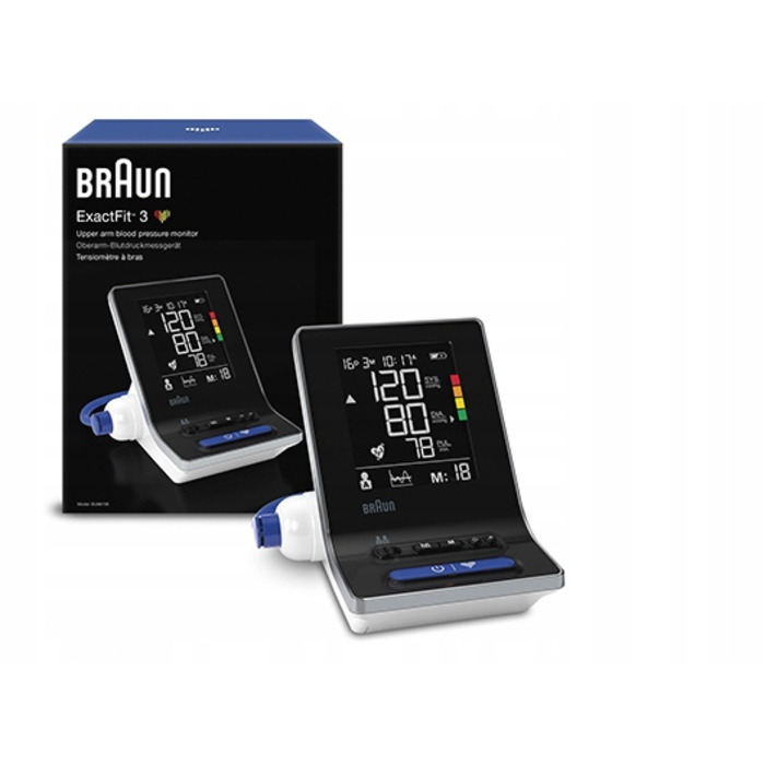 Тонометр на плече Braun ExactFit 3 BUA6150 з функцією визначення аритмії та чохлом