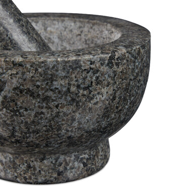 Relaxdays Granite Mortar and Pestle, Large
