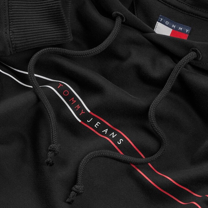Чоловічий худі Tommy Jeans Entry Graphic з капюшоном, чорний (S)