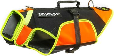 Жилет для собак Julius-K9 IDC 3в1, чорний та неоновий, розмір M (1 шт.)