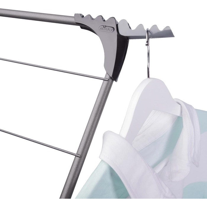 Сушарка для білизни Minky Trio Concertina Plus, 21 м сушильної площі, хром, блакитно-срібляста