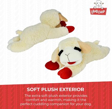 Іграшка для собак Multipet Lamb Chop Jumbo, плюшева, 61 см, біла, офіційна ліцензія