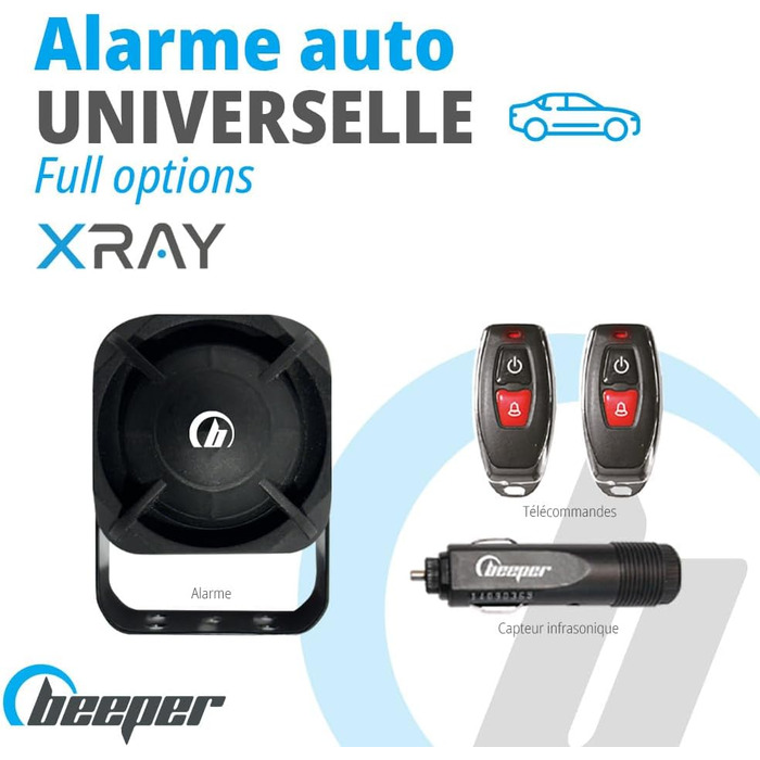 Універсальна автосигналізація BEEPER XR5-TX1 з дистанційним керуванням