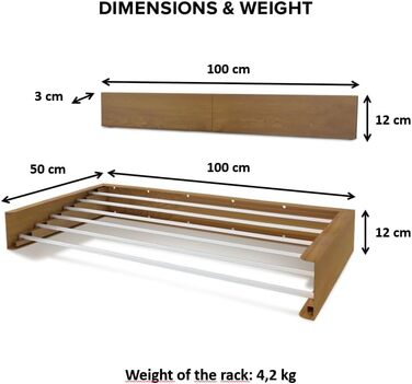 Настінна сушилка для білизни, розкладна, чорна, 100 см