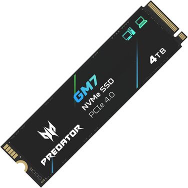 SSD Acer Predator GM7 1TB M.2 NVMe PCIe 4.0 для ПК, ноутбука та PS5 - 7400 МБ/с, TLC NAND Flash