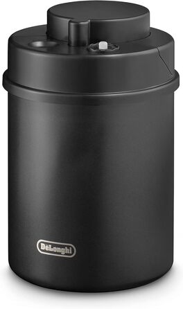 Контейнер для кави De'Longhi DLSC071 – 1,5 л, ручне закриття, чорний, з нержавіючої сталі