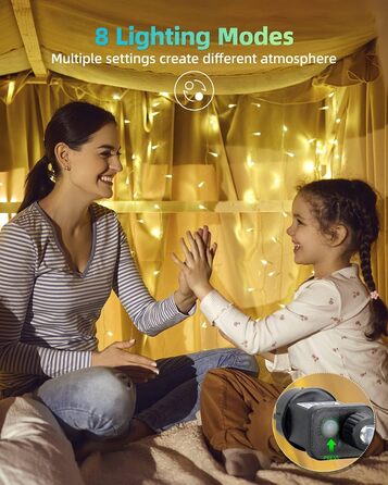 LED гірлянда на Новий Рік LEDYA 20м 200 LED, тепле біле світло, 8 режимів, IP44, для балкона, саду, декору