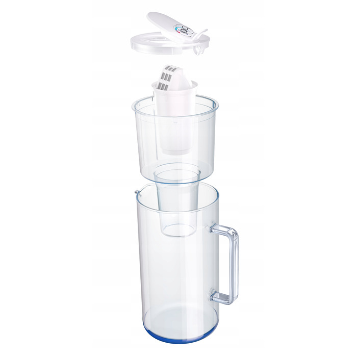 Скляний фільтр-кувшин Aquaphor Nord 2,5 л + 7 змінних картриджів A5 (350 л), сірий